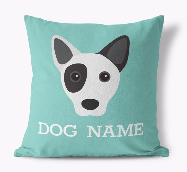 {dogsName}'s Icon: Personalized {breedFullName} Canvas Pillow